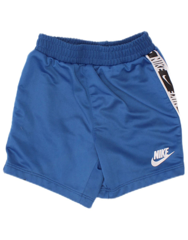 Spodenki sportowe dla chłopców Nike Baby Graphic 18-24 miesięcy Niebieski poliester z blokami kolorów