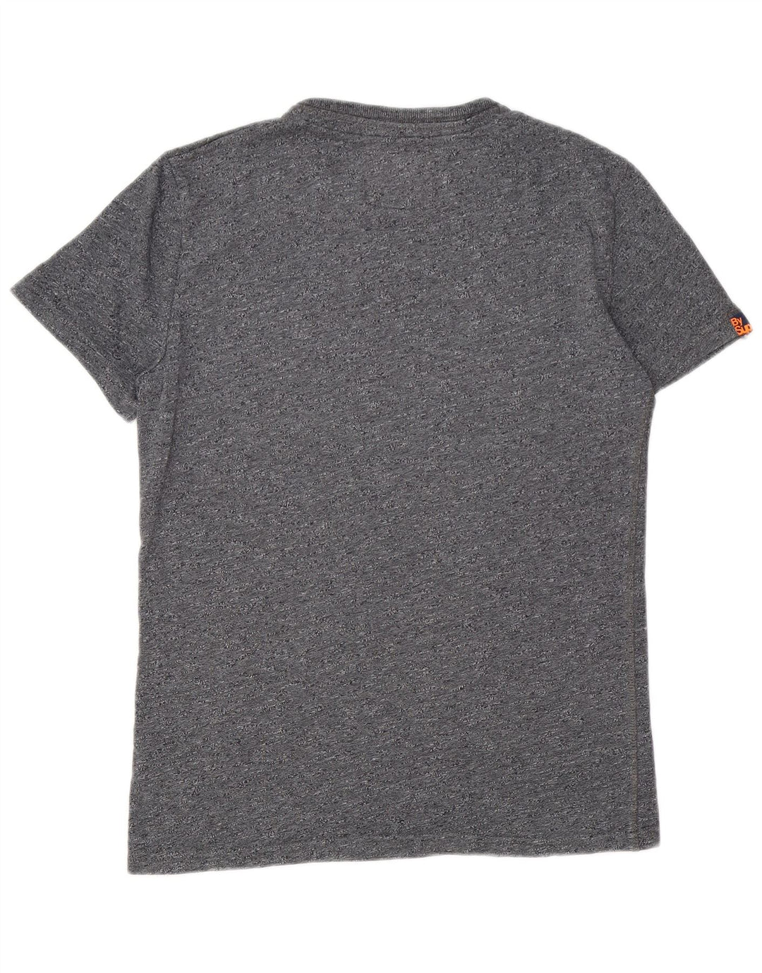 Męski T-shirt Superdry z grafiką, średnioszary, bawełniany w cętki