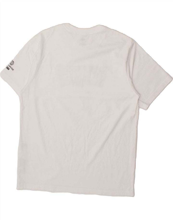 LEVI'S Mens Relaxed Fit Graphic T-Shirt Top Medium White Cotton Vintage Levi's and Second-Hand Levi's from Messina Hembry 