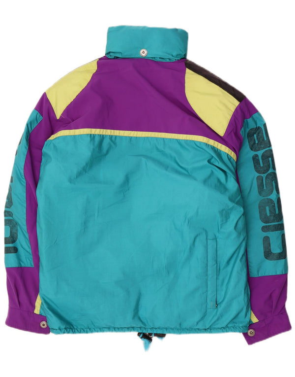 Ciesse Piumini Mens Graphic Padded Ski Jacket IT 46 XS Blue Colourblock