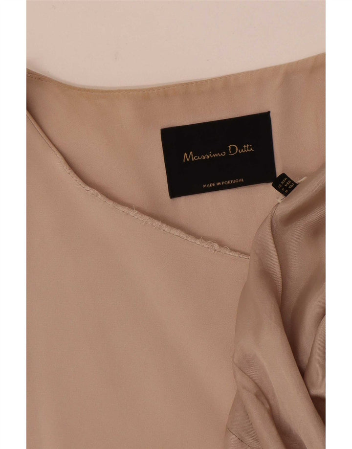 Damska marynarka bez rękawów Massimo Dutti z długimi rękawami, UK 14, średni beż