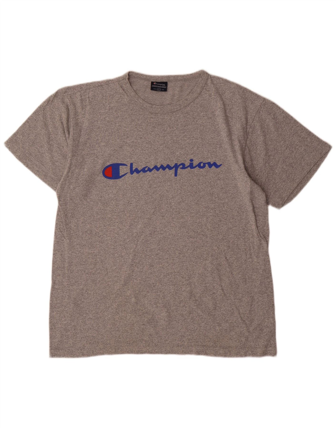 Męski T-shirt Champion z grafiką, duży, szary, nakrapiany
