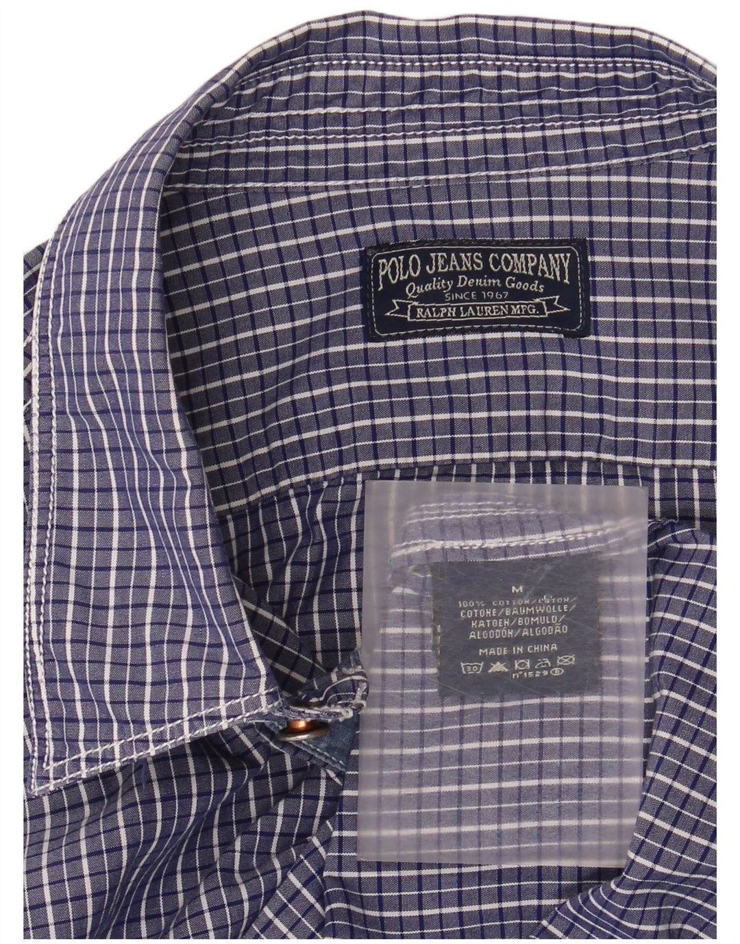 Koszula męska RALPH LAUREN, bawełniana w kratkę, w kolorze średniego błękitu