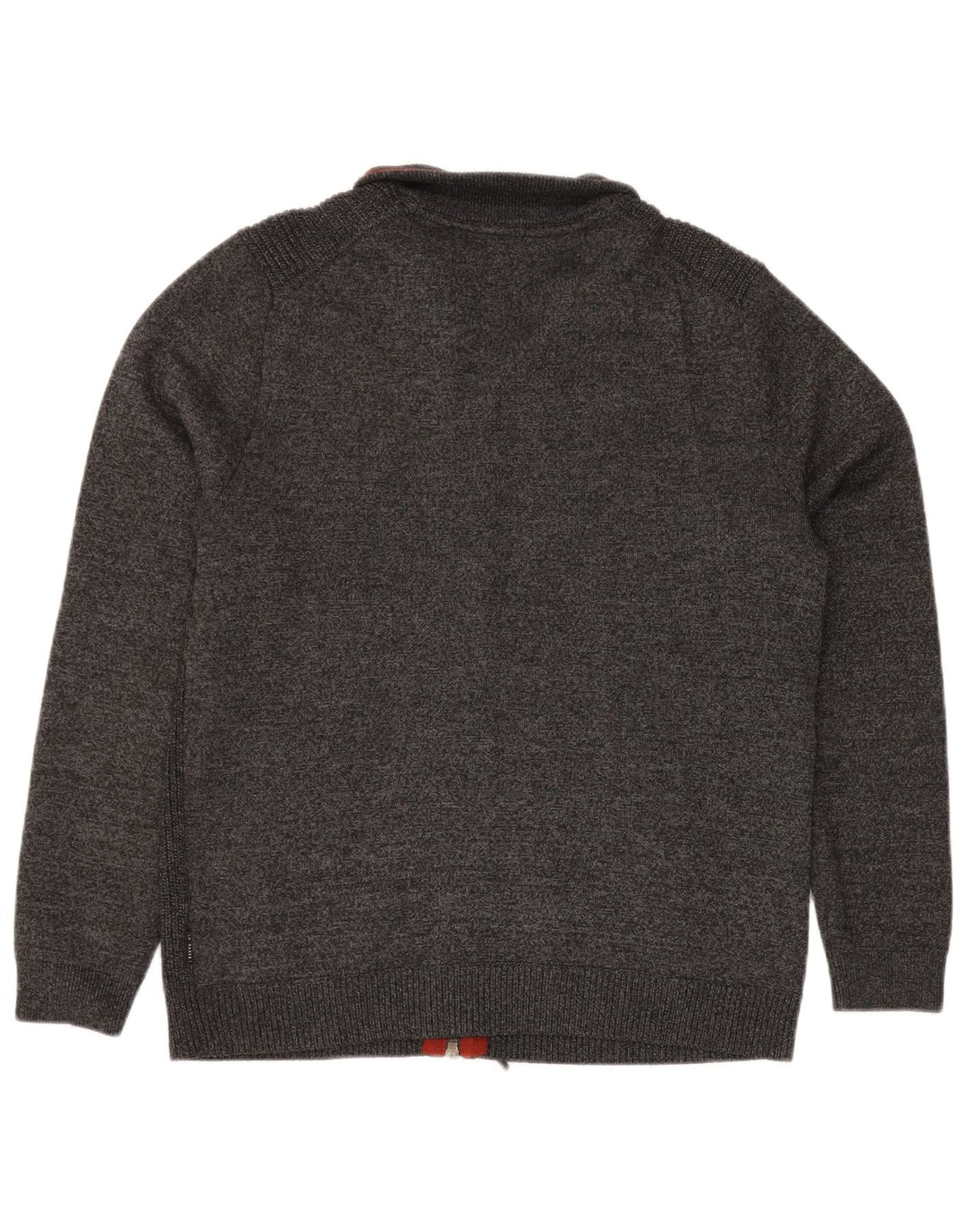 TED BAKER Męski sweter rozpinany, rozmiar 4, duży, szary, poliester