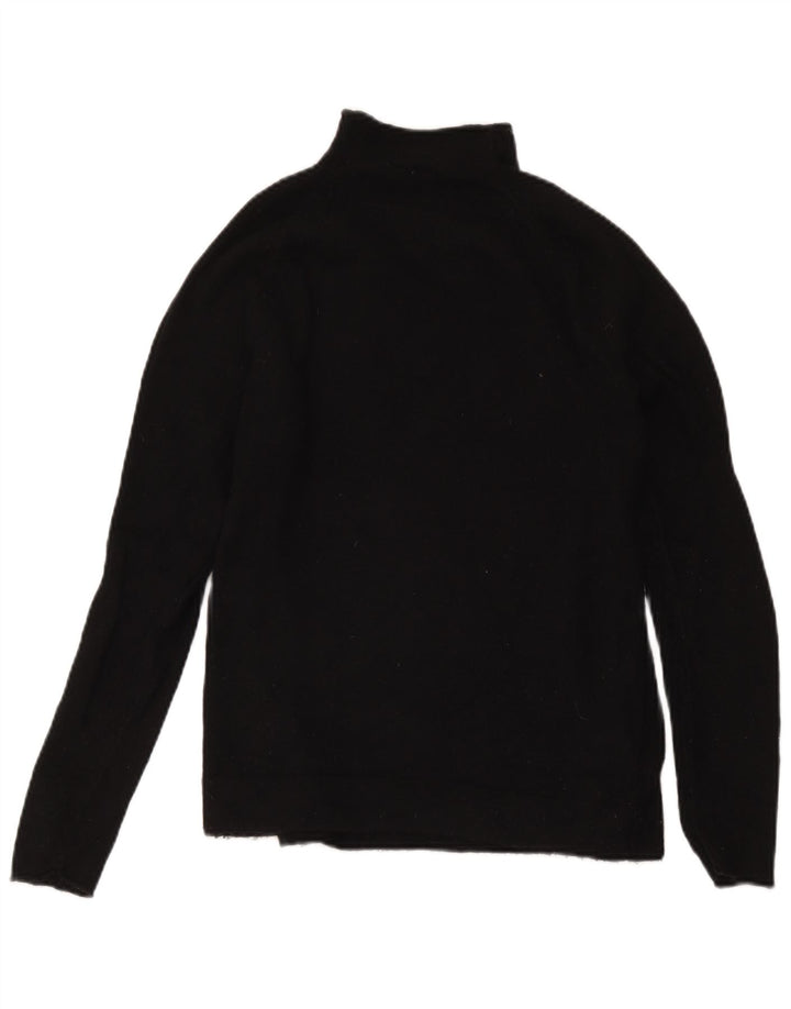 Sweter damski Gap z golfem UK 10, mała, czarna, wełna merynosowa