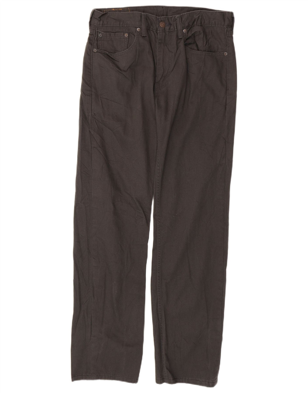 Męskie spodnie LEVI'S 505 Straight Casual W32 L32 Szara bawełna