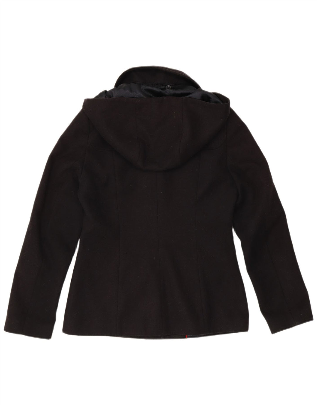 LAURA ASHLEY Damska marynarka z kapturem i 5 guzikami, UK 10, mała, granatowa