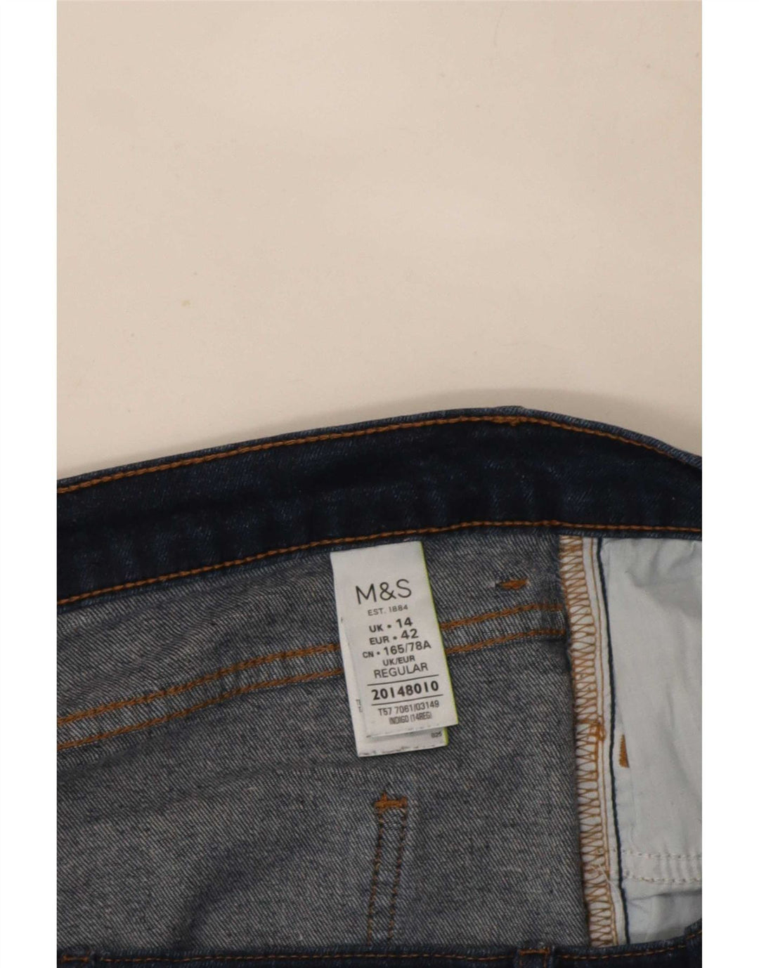 Jeansy damskie Marks & Spencer Slim Bootcut UK 14, duże, W32 L29, granatowe