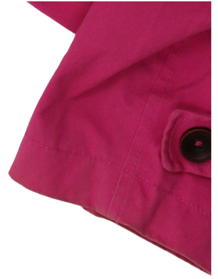 Damska kurtka przeciwdeszczowa z kapturem JOULES UK 18 XL, różowa, bawełniana