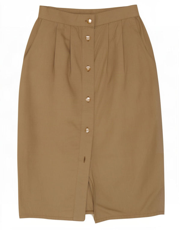 Damska spódnica ołówkowa w stylu vintage IT 42 Medium W26 Bawełna khaki