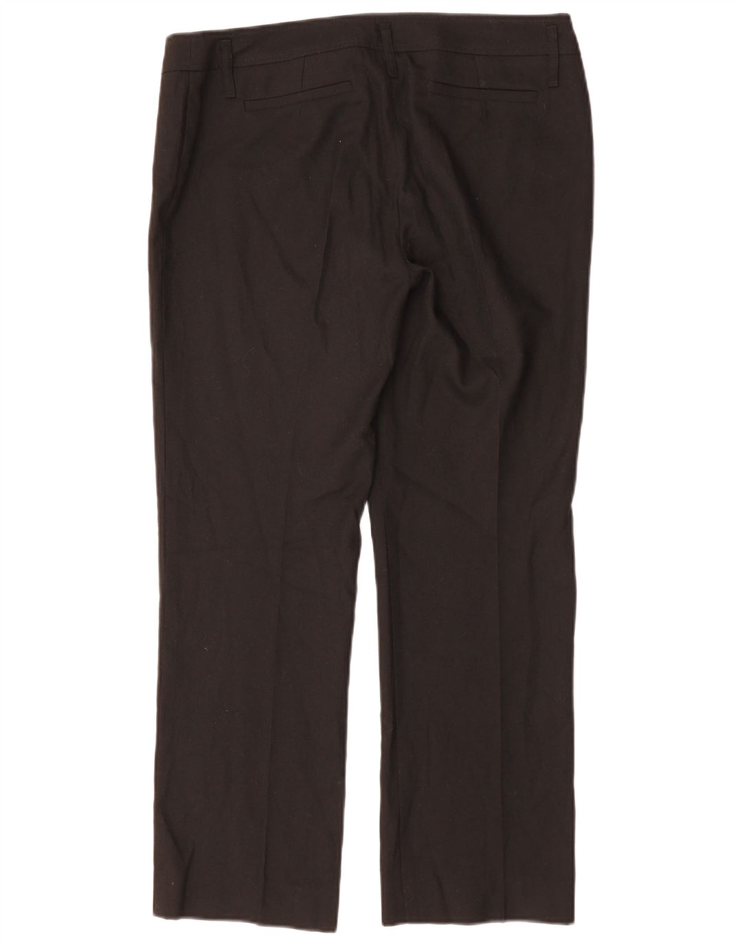 Damskie proste spodnie garniturowe MARELLA UK 14 duże W34 L28 Czarny poliester