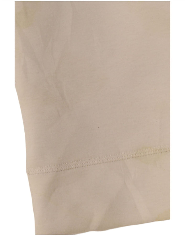 Damski sweter CALVIN KLEIN z grafiką i zamkiem błyskawicznym UK 14, średni biały