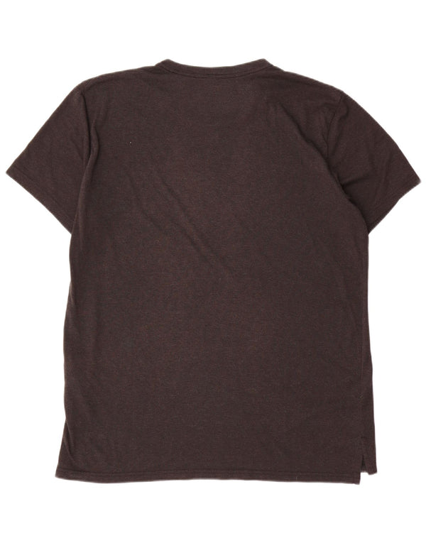 Męski T-shirt z grafiką Nike Dri Fit, duży, szary, poliestrowy