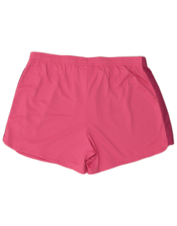 Damskie spodenki sportowe Nike Dri Fit UK 16, duży, różowy, poliestrowy blok kolorów