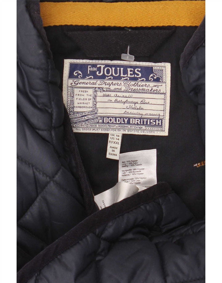 Damska pikowana kamizelka Joules UK 18 XL, granatowa, poliester