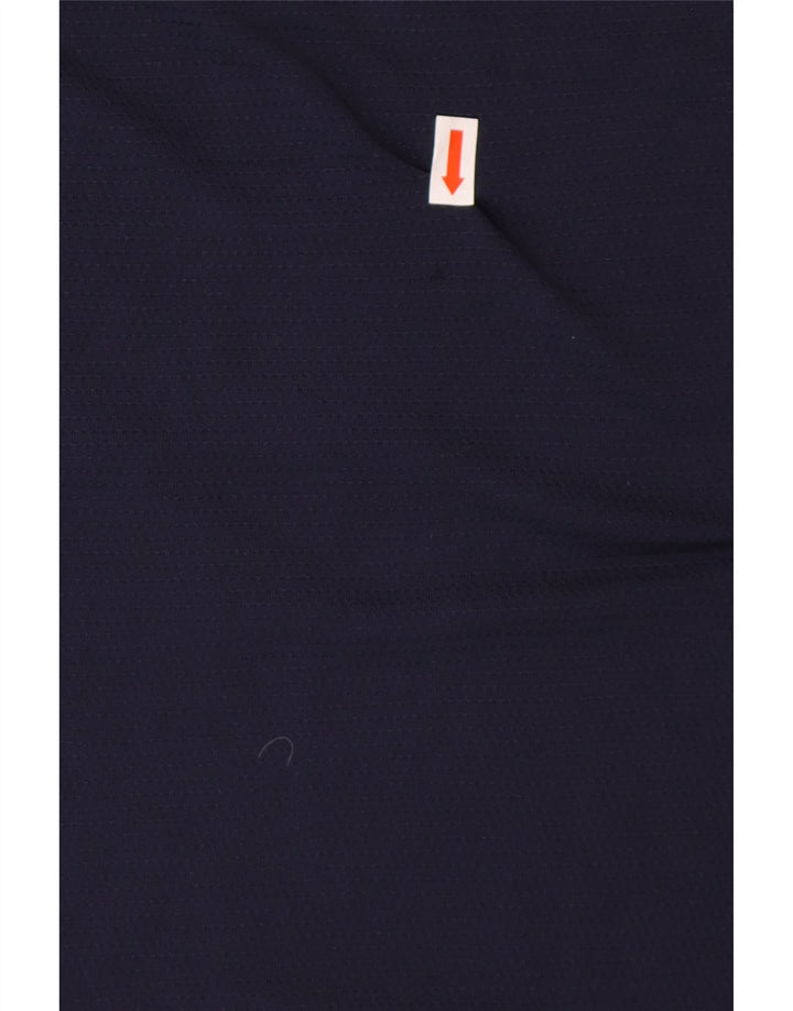 SUPERDRY Męski T-shirt z grafiką, mały, granatowy poliester