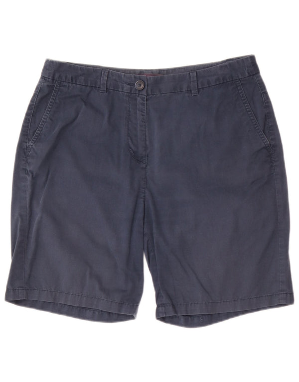 Marks & Spencer Damskie spodenki Chino UK 12 Medium W30 Granatowe, bawełniane