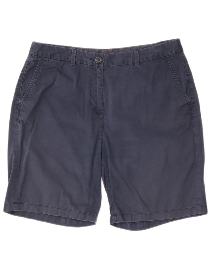 Marks & Spencer Damskie spodenki Chino UK 12 Medium W30 Granatowe, bawełniane
