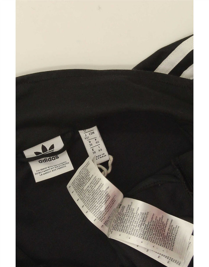 Damska bluza dresowa Adidas UK 12, średnia czarna bawełna