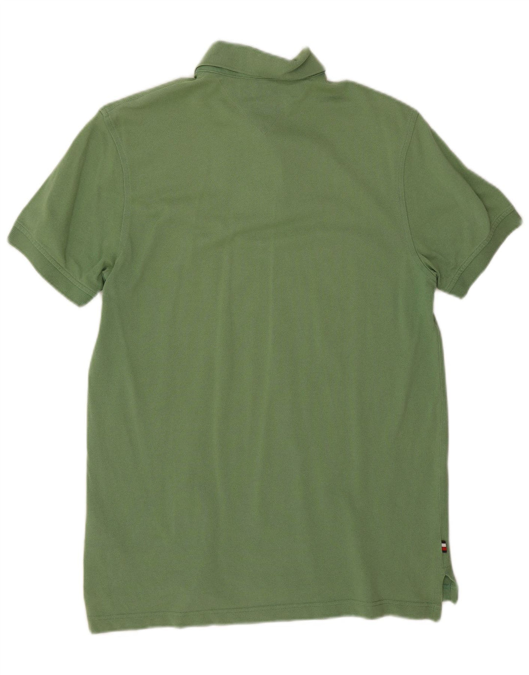 Męska koszulka polo Tommy Hilfiger, mała, zielona, bawełniana