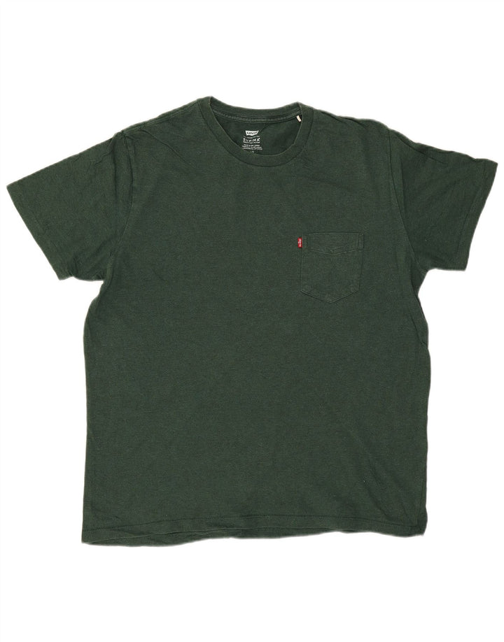 Męski T-shirt Levi's, duży, zielony