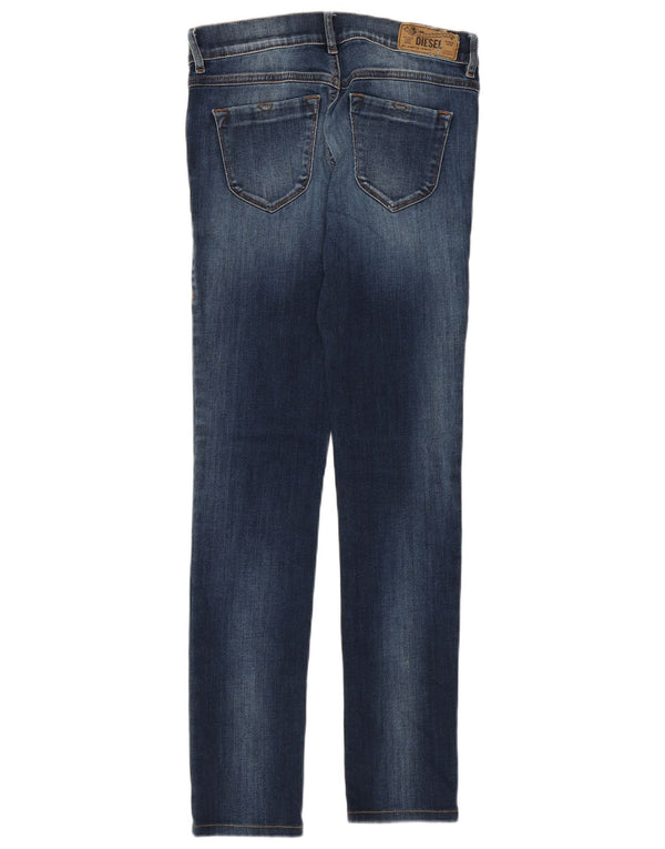 Diesel Damskie Livier Niska Talia Super Slim Jegging Jeansy W27 L29 Niebieskie Bawełniane