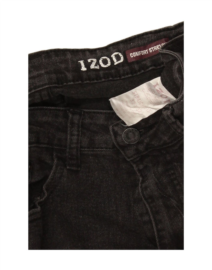 Damskie jeansy Izod Stretch Straight W32 L32 Szara bawełna