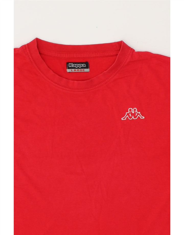 KAPPA Mens T-Shirt Top Large Red Cotton Vintage Kappa and Second-Hand Kappa from Messina Hembry 