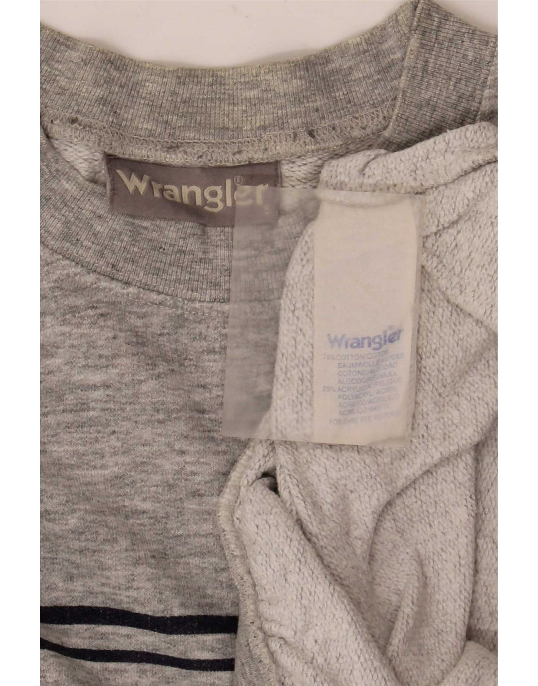 Męska bluza Wrangler, mała, szara, nakrapiana bawełna
