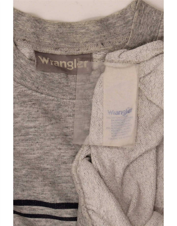 Męska bluza Wrangler, mała, szara, nakrapiana bawełna