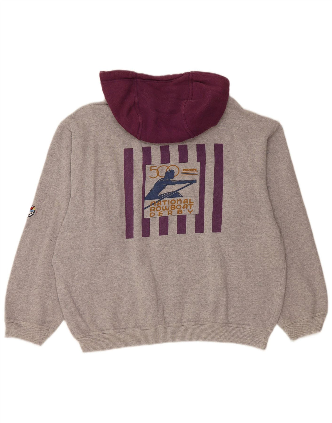 Damski sweter L'Equipe z grafiką i luźnym krojem, UK 20 2XL, szary, bawełniany