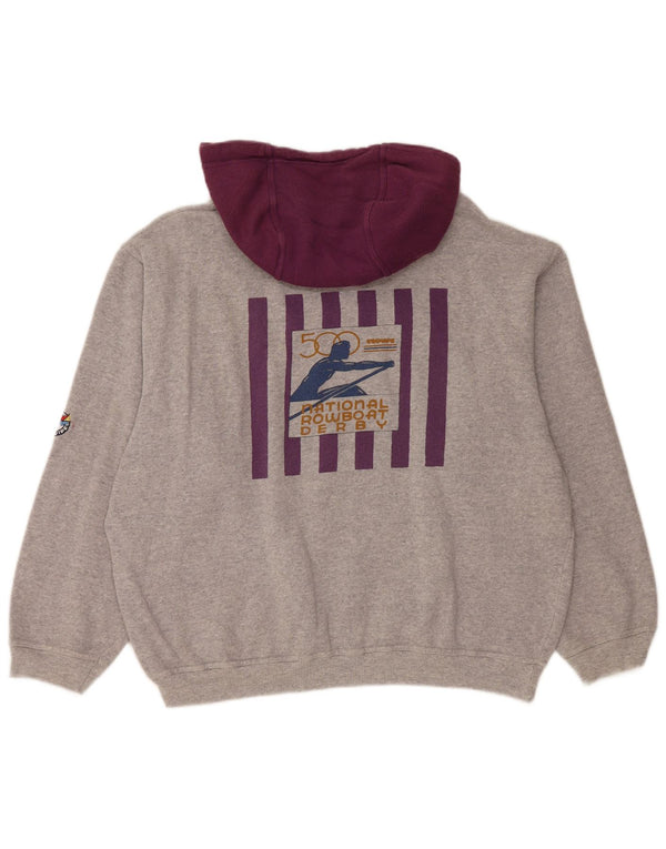 Damski sweter L'Equipe z grafiką i luźnym krojem, UK 20 2XL, szary, bawełniany