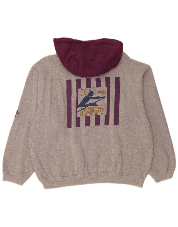 Damski sweter L'Equipe z grafiką i luźnym krojem, UK 20 2XL, szary, bawełniany