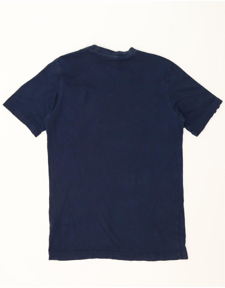 ADIDAS Mens T-Shirt Top Small Navy Blue Cotton Vintage Adidas and Second-Hand Adidas from Messina Hembry 