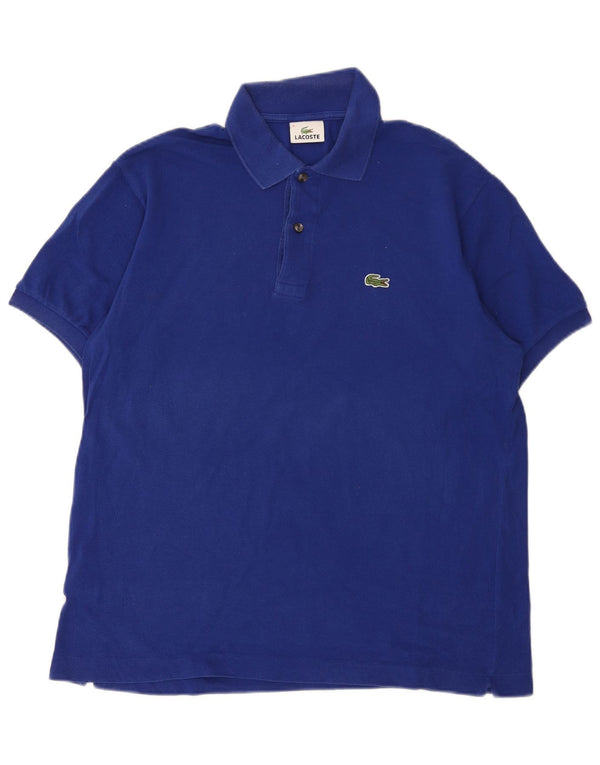 Męska koszulka polo Lacoste, rozmiar 5, duża, niebieska, bawełniana