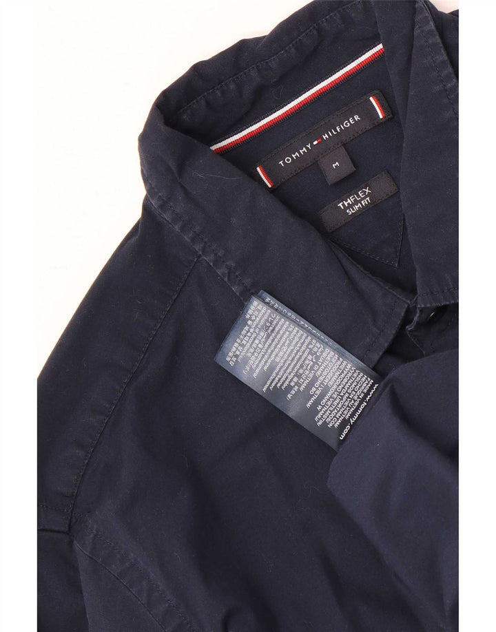 Koszula męska Slim Fit Tommy Hilfiger, średnia, granatowa, bawełniana