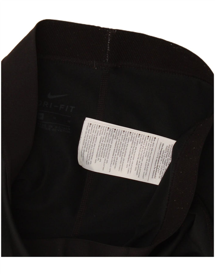 Damskie legginsy Nike Dri Fit Graphic UK 12, średni czarny poliester