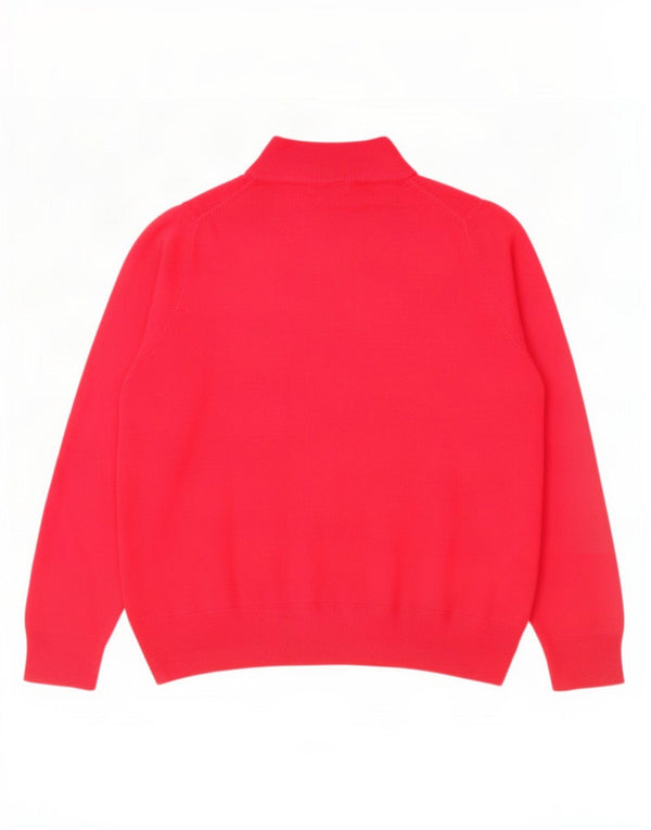 Marks & Spencer Damski sweter z golfem UK 20 2XL Różowy akryl