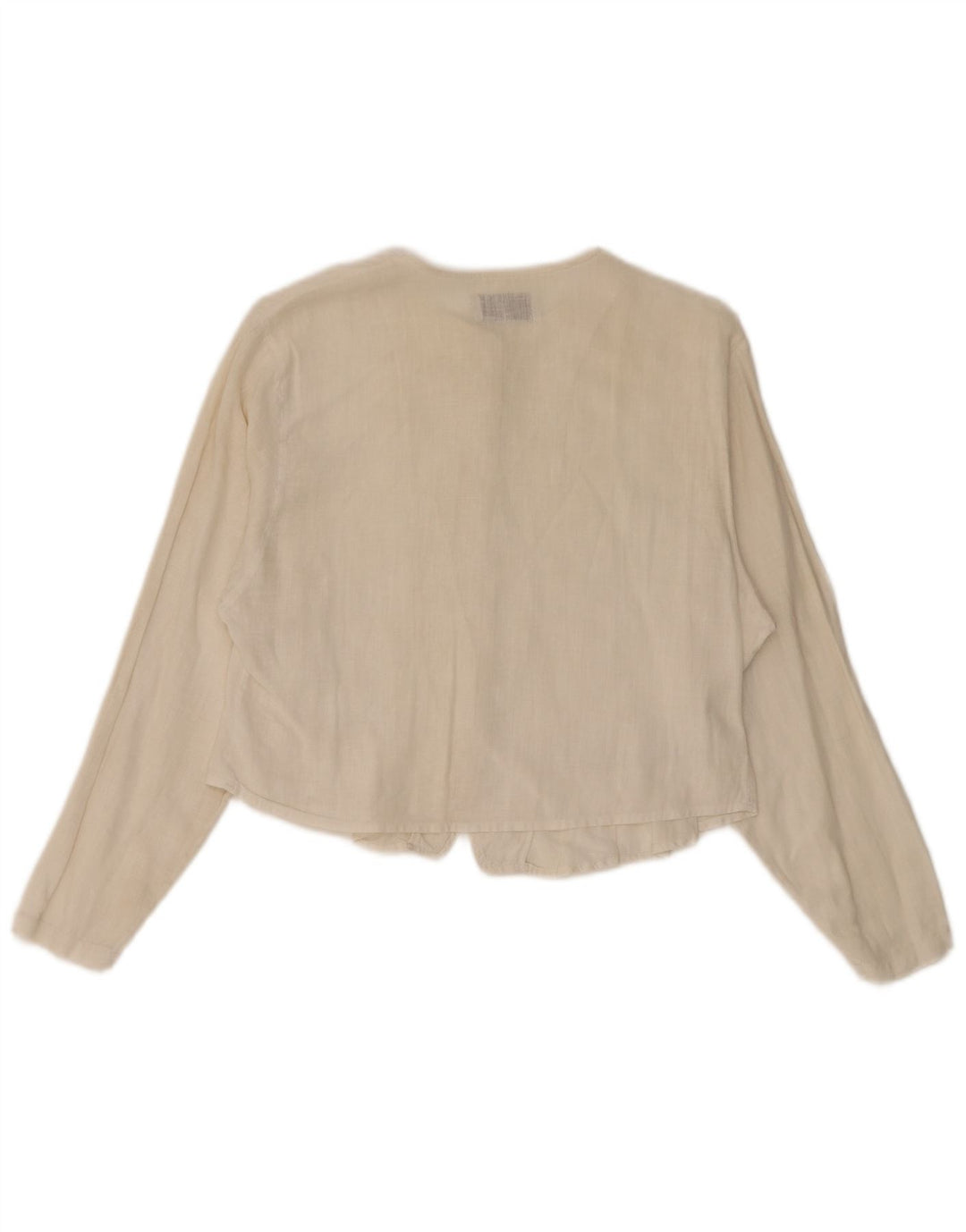 Damska bluzka koszulowa Benetton UK 14 Medium Off White