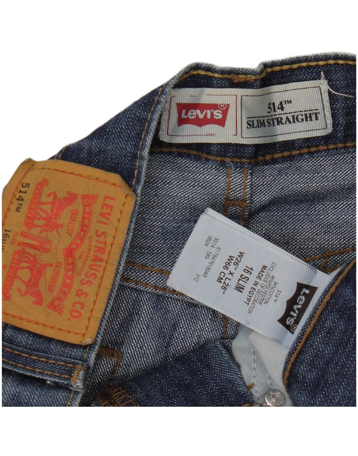 Dziewczęce LEVI'S 514 proste dżinsy 15-16 lat W26 L28 niebieska bawełna
