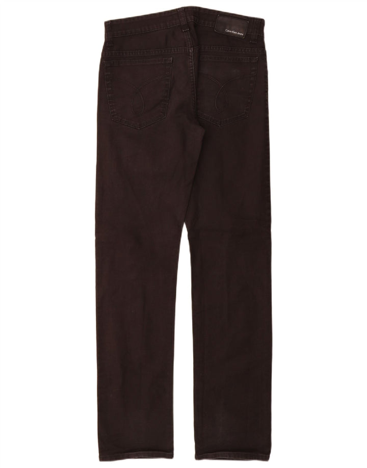 Męskie proste dżinsy Calvin Klein W30 L34, czarne, bawełniane