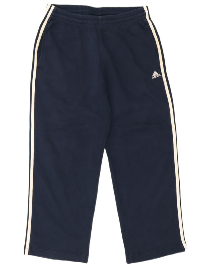 Męskie spodnie dresowe Adidas, średnie, granatowe, bawełniane
