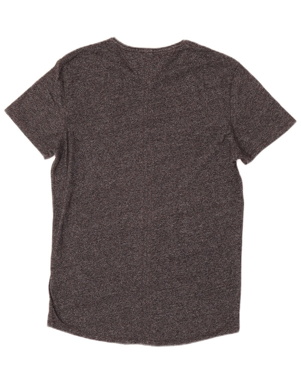 Męski t-shirt Tommy Hilfiger o dopasowanym kroju, mały, szary, nakrapiany, bawełniany