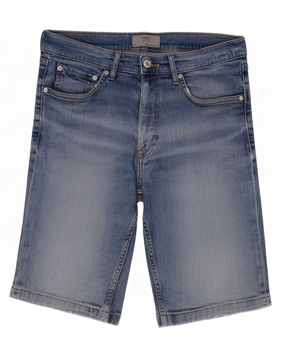 Męskie spodenki jeansowe Marks & Spencer, średnie W32, niebieskie, bawełniane