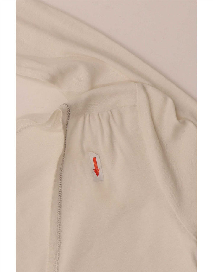 Kardigan damski Massimo Dutti, UK 8, mały, biały, bawełniany