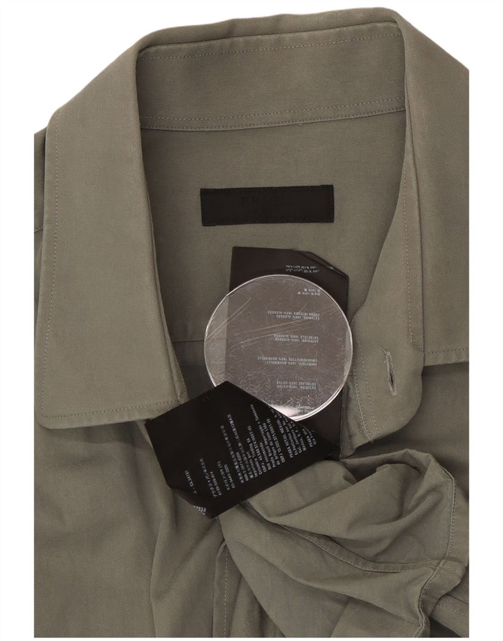Koszula męska Prada XL, bawełniana khaki