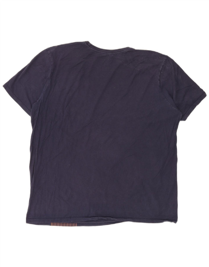Męska koszulka z grafiką NIKE Top XL, granatowa, bawełniana