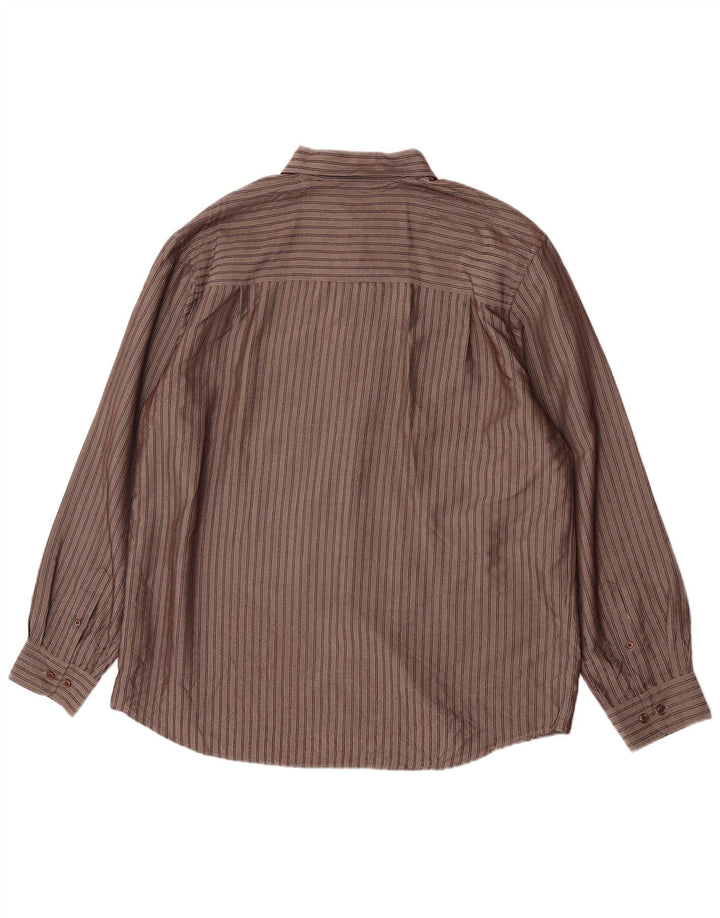 Koszula męska M&Co XL z wiskozy w brązowe paski