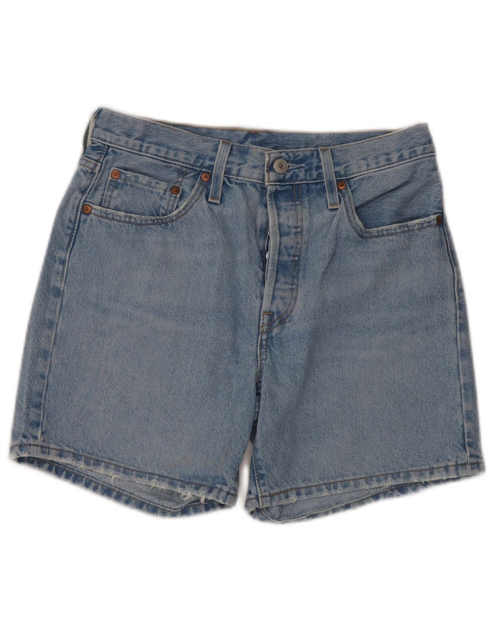 Damskie spodenki jeansowe LEVI'S 501 z wysokim stanem W27, średni niebieski