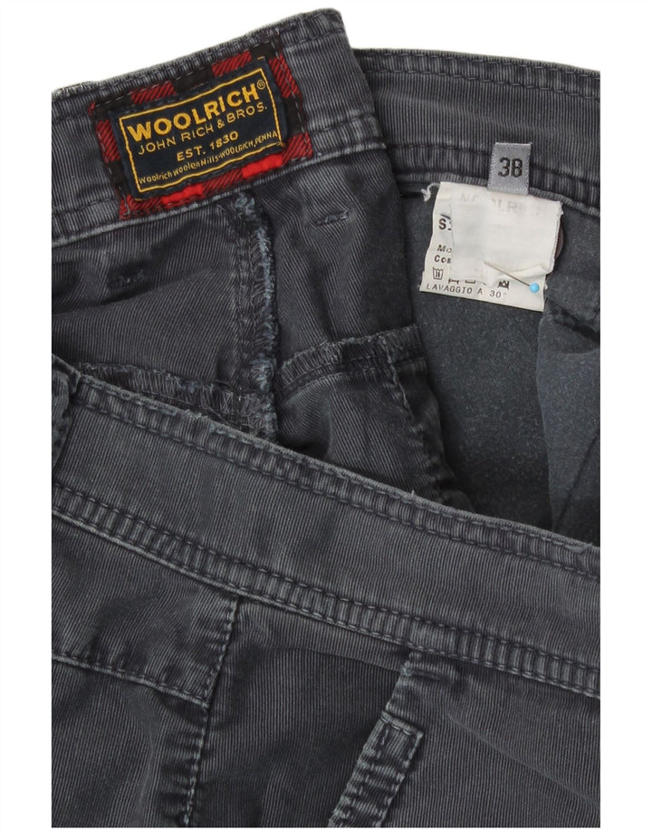 Męskie spodenki chino Woolrich W38 XL, szara bawełna